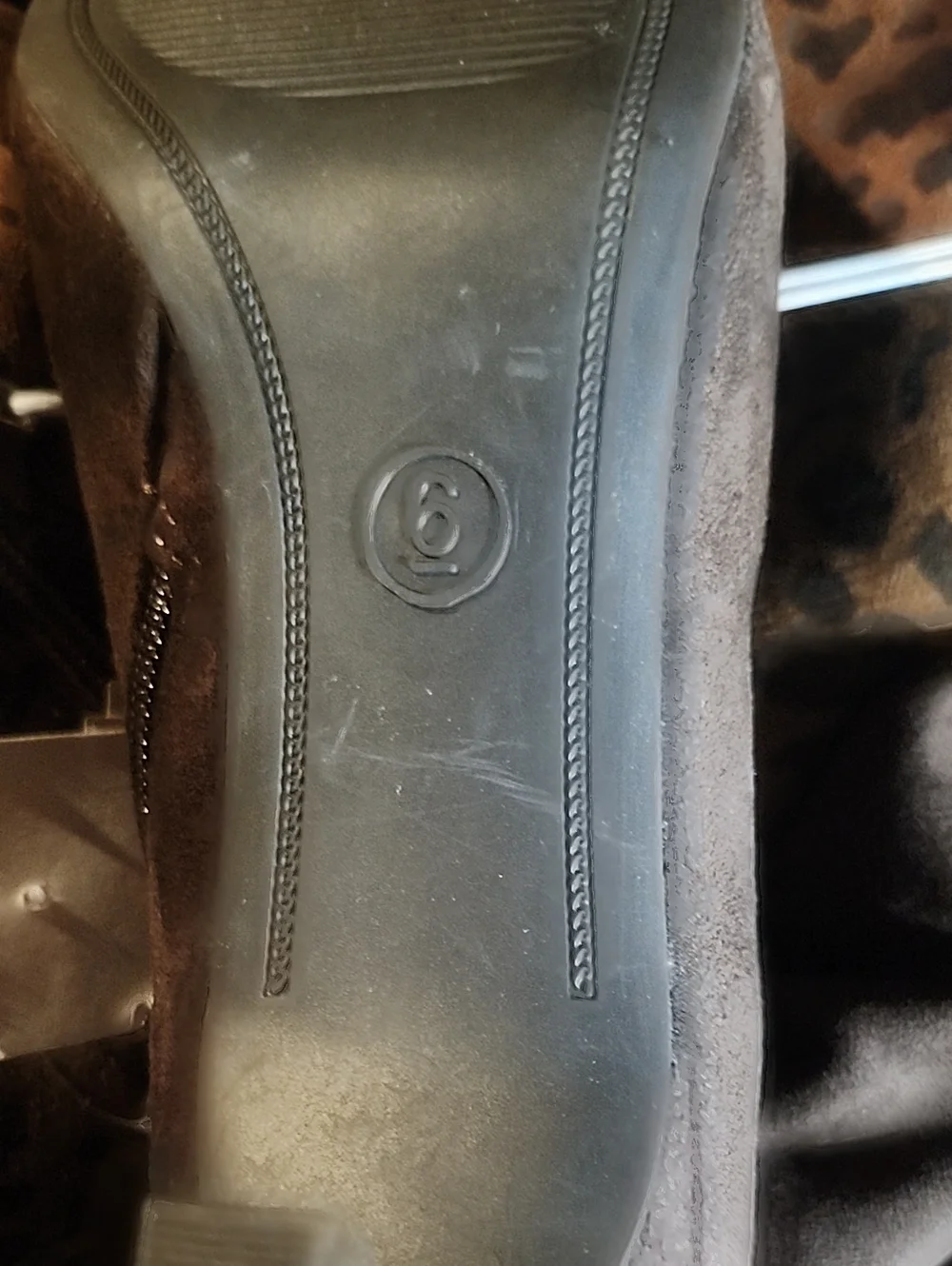 a new day Brown Suede Over-the-Knee Pointed Toe Boots